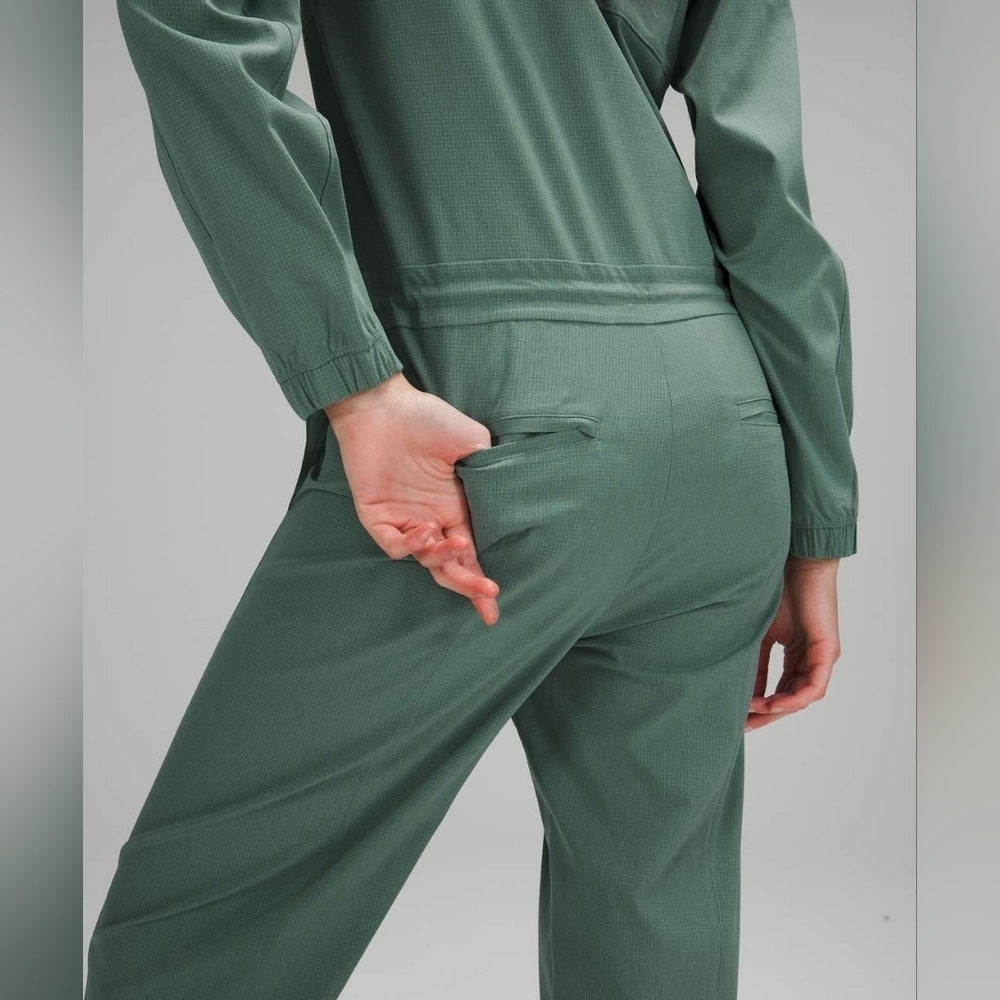 Lululemon Ventlight Zippered Jumpsuit Size 4 Color Tidewater Teal With Pockets - Picture 5 of 16
